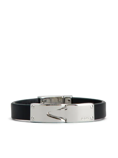 Tod's bracelet en cuir à motifs gravés