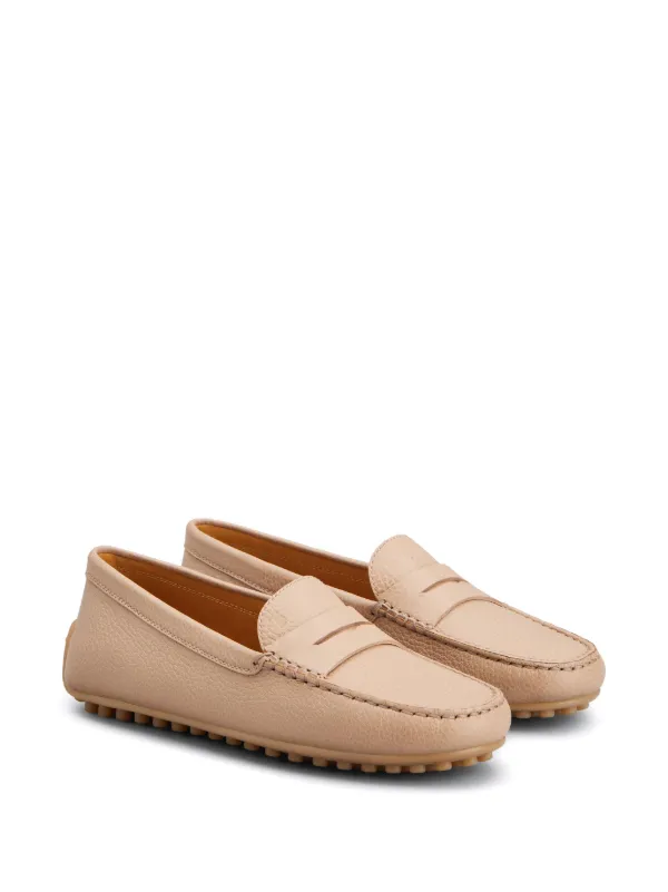 Tod's レザー ペニーローファー | ニュートラル | FARFETCH JP