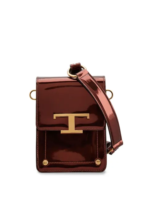 Tod's micro T Timeless patent crossbody bag