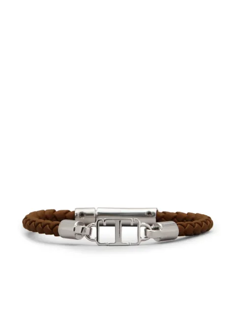 Tod's logo-plaque leather bracelet