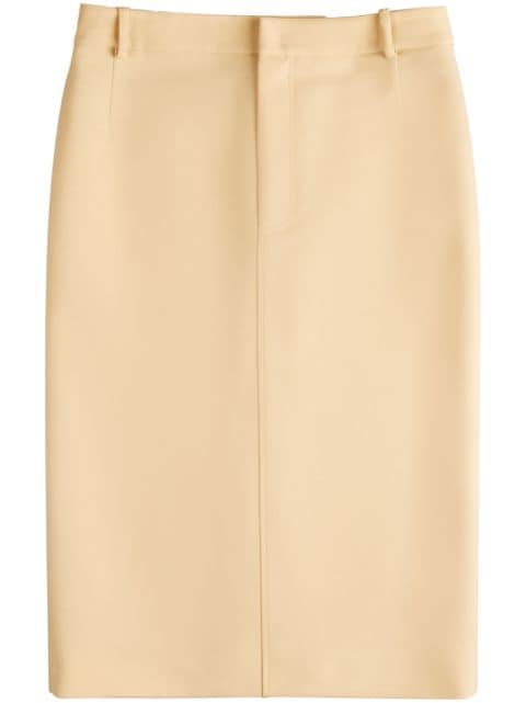 Tod's high-waisted cotton midi skirt