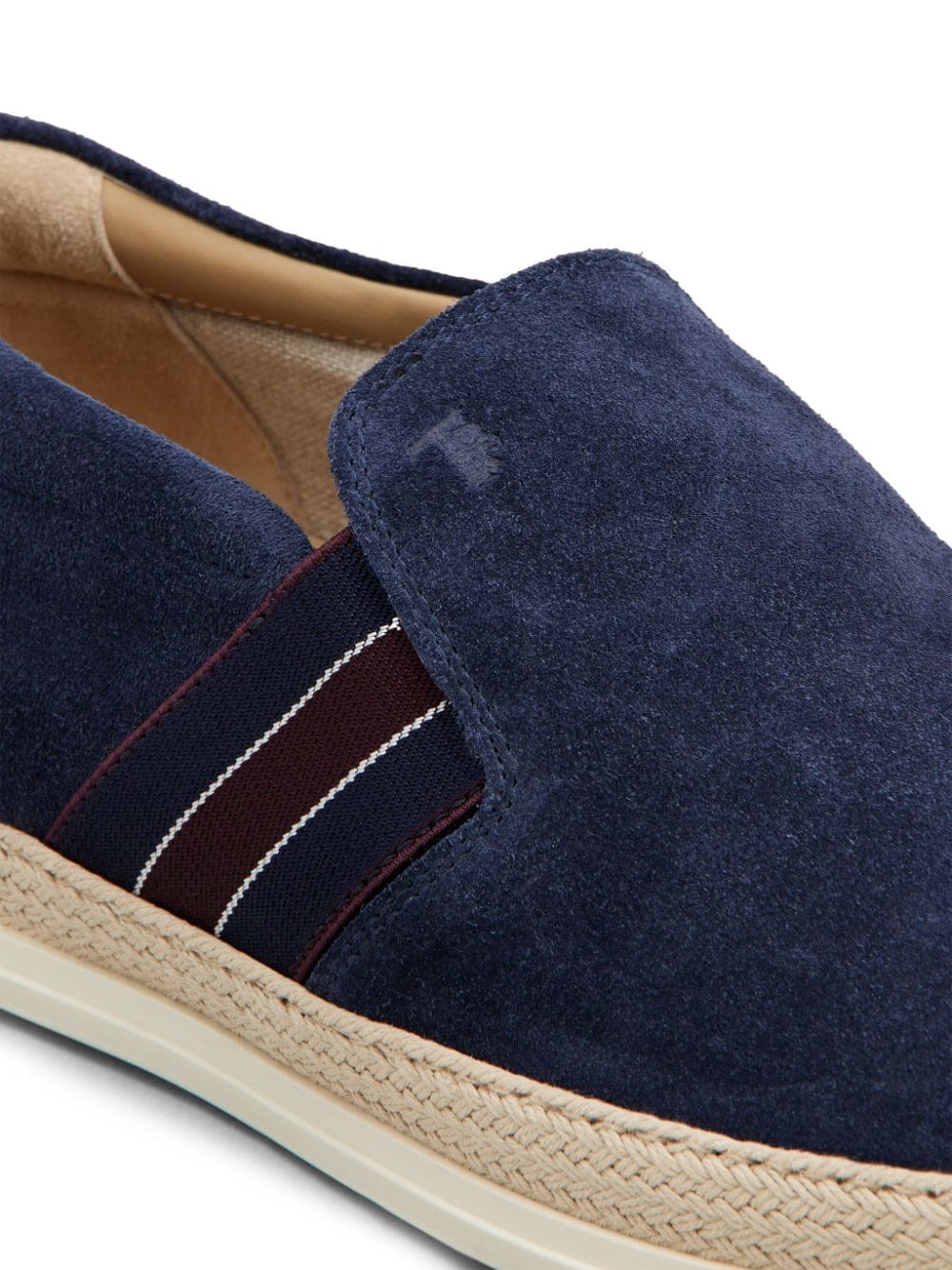 Shop Tod's Gommino Suede Loafers In Blue