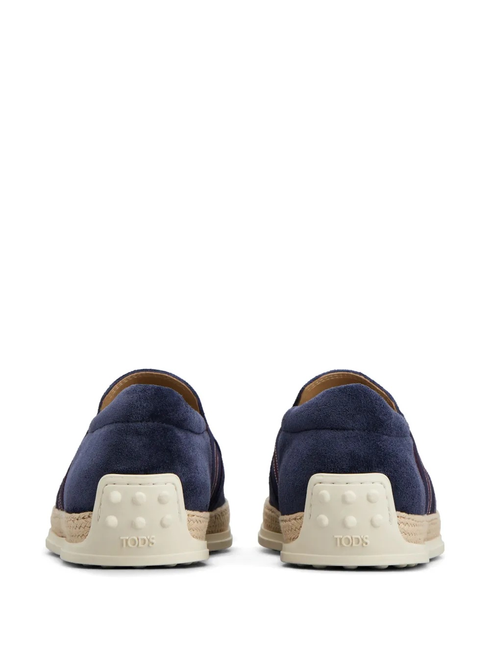 Shop Tod's Gommino Suede Loafers In Blue