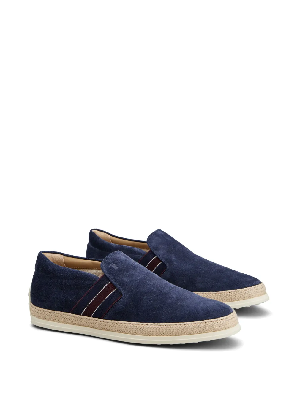 Shop Tod's Gommino Suede Loafers In Blue