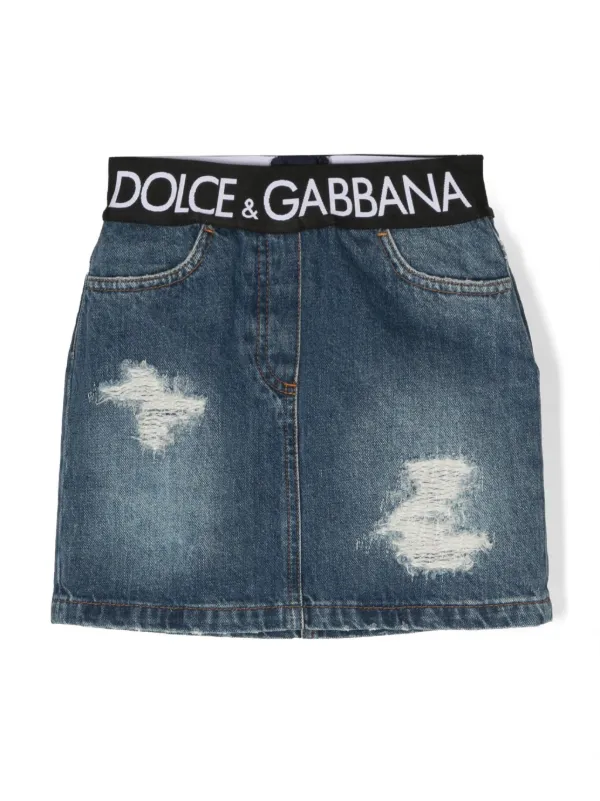 Dolce & Gabbana Kids デニムミニスカート | ブルー | FARFETCH JP 
