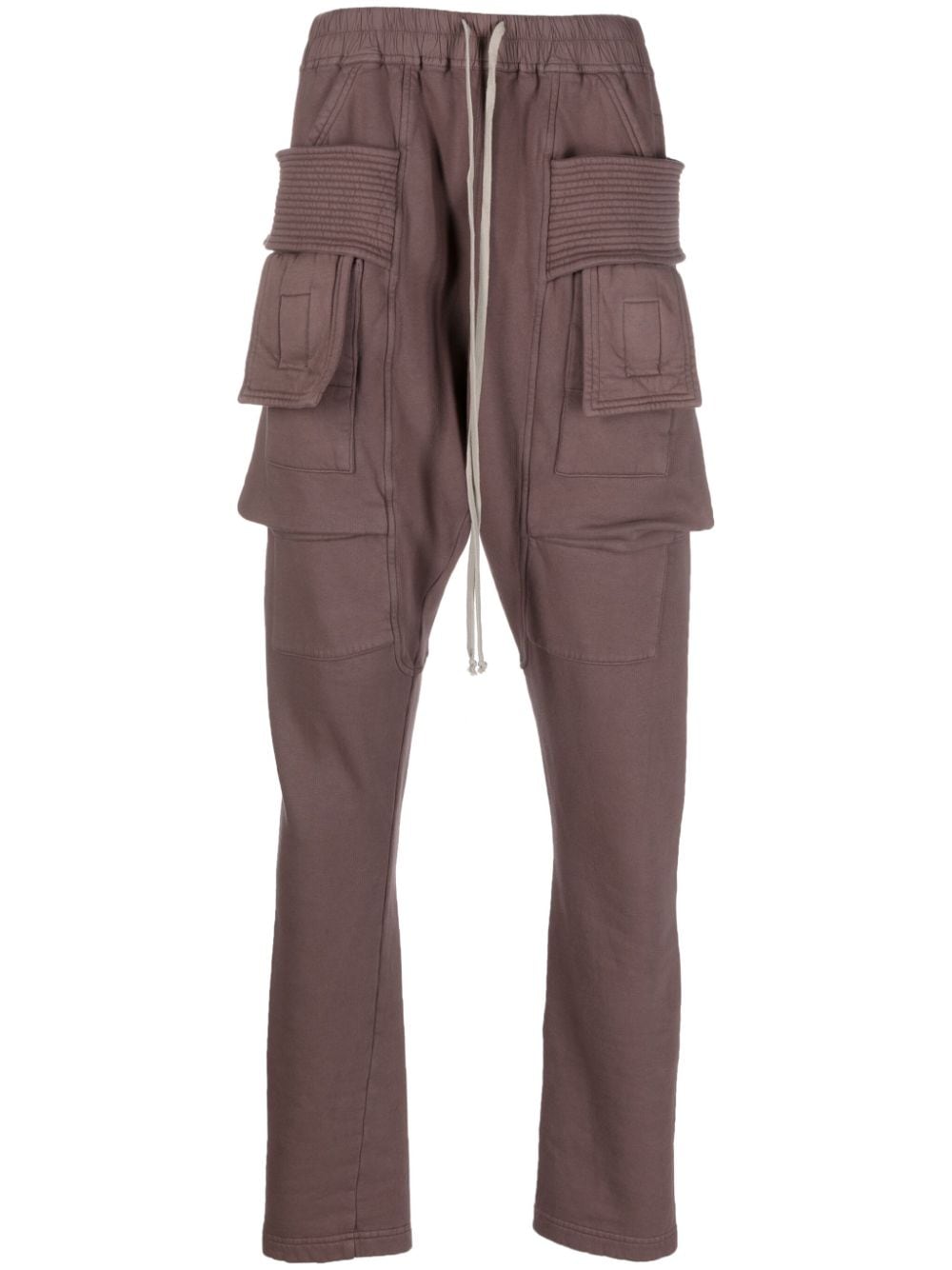Rick Owens Drkshdw Luxor Creatch Cargo Trousers In Pink