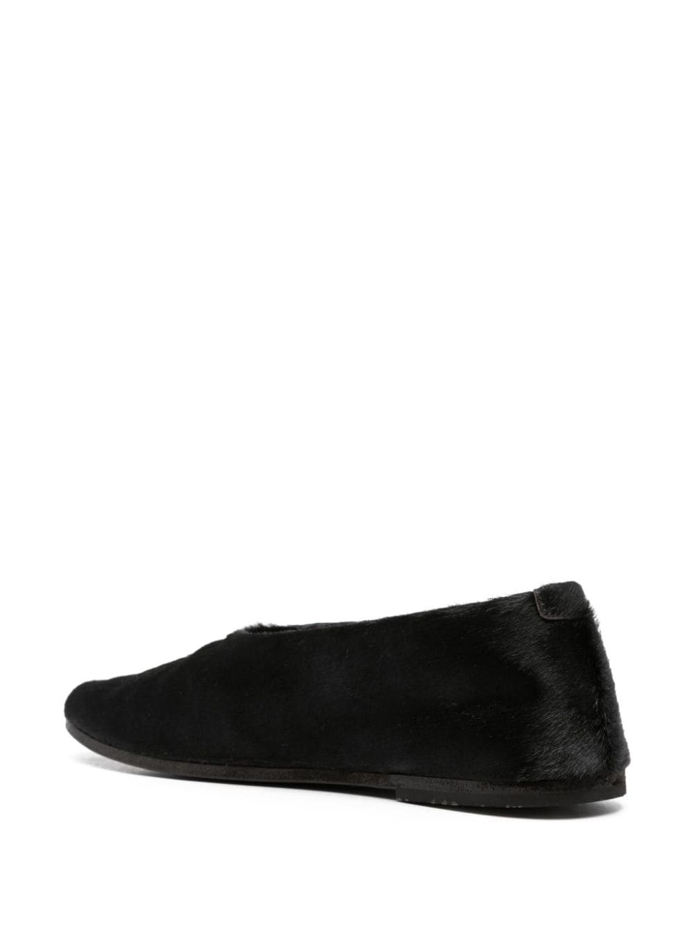 Shop Marsèll Coltellaccio Leather Ballerina Shoes In Black