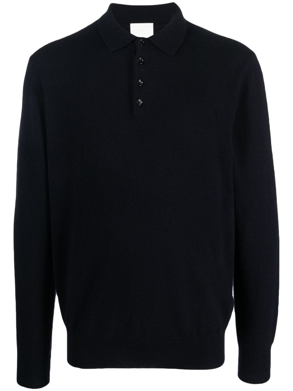 long-sleeved cashmere polo jumper