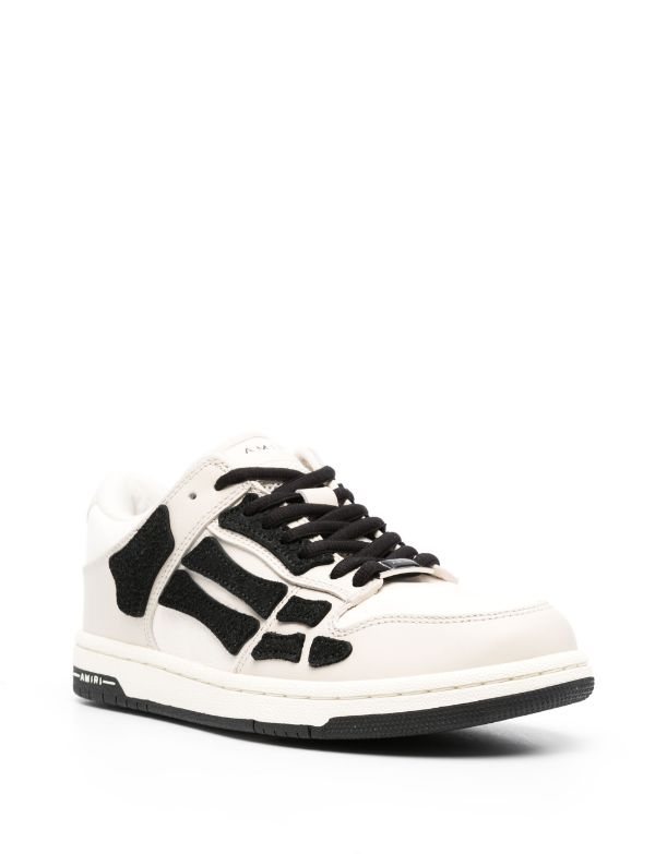 Amiri Black/White Skeltop Low Sneakers