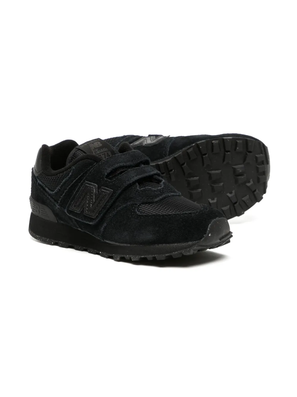 New Balance Kids 574 sneakers met klittenband - Zwart