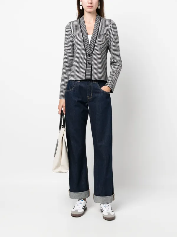 A.P.C. Annie intarsia-knit Cardigan - Farfetch