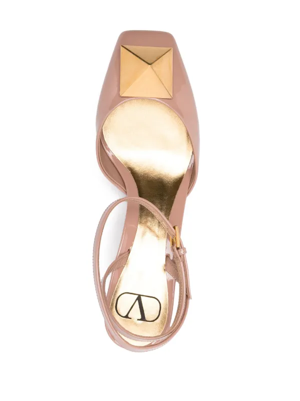 Valentino Garavani One Stud 65mm Patent Leather Pumps Pink