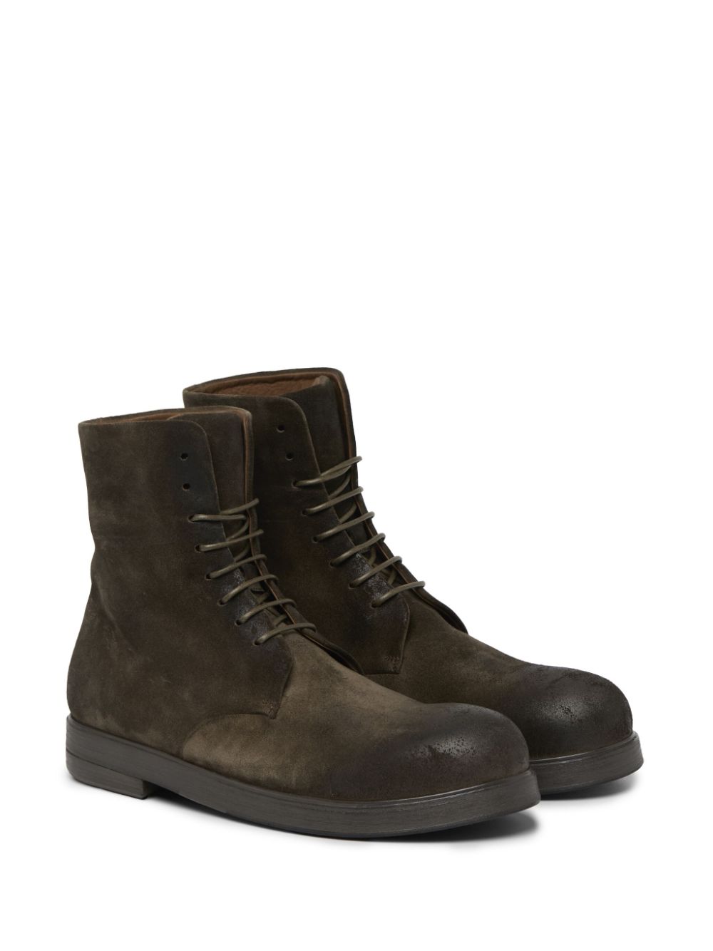 Marsèll Zucca Zeppa 35mm leather boots - Brown