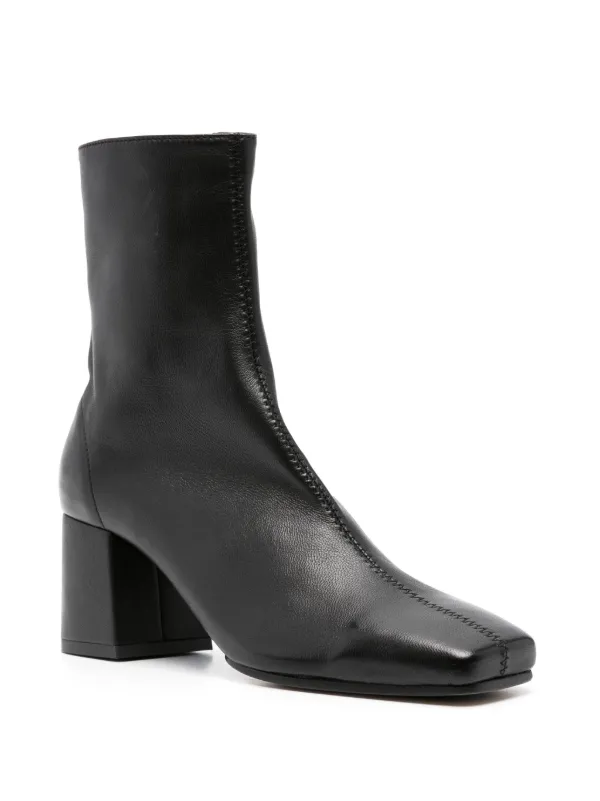 Souliers Martinez Tierra 60mm Leather Ankle Boots Black FARFETCH PH