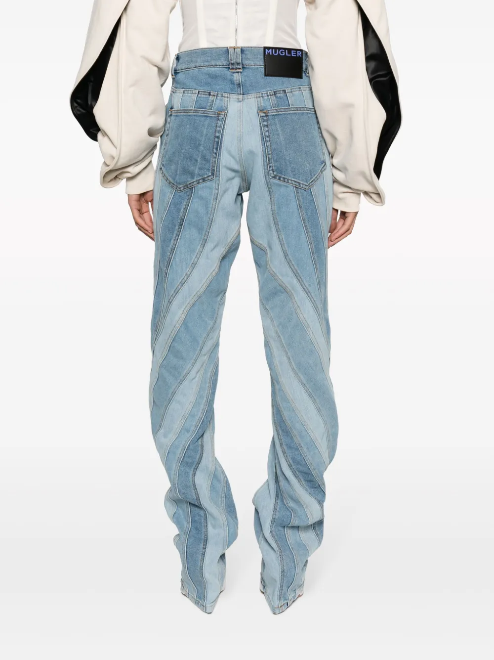 Mugler Straight jeans Blauw