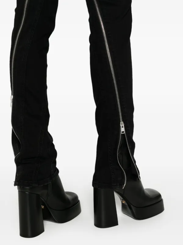 Mugler Spiral Skinny Jeans | Black | FARFETCH