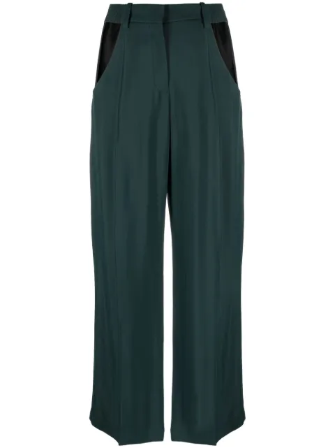 Mugler cut-out wide-leg trousers