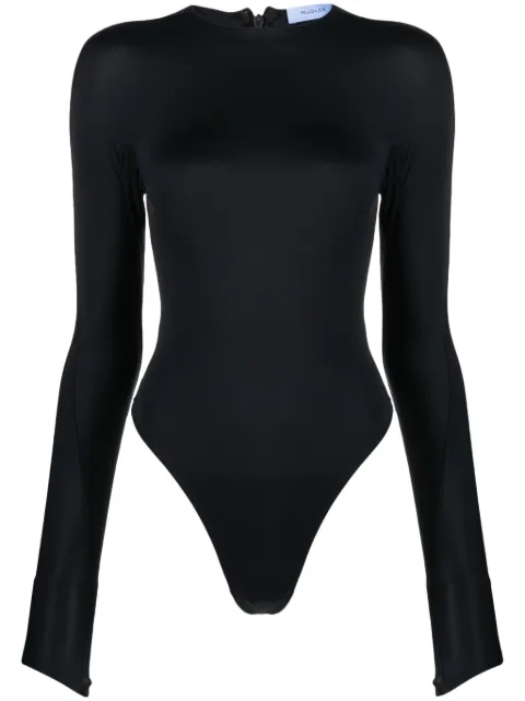 Mugler body con logo en relieve
