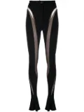 Mugler Illusion panelled trousers - Black