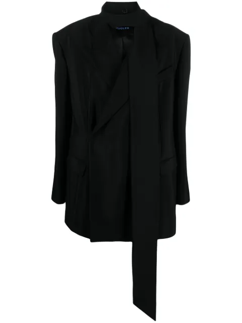 Mugler oversized scarf jacket