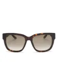 Givenchy logo-print square-frame sunglasses - Black