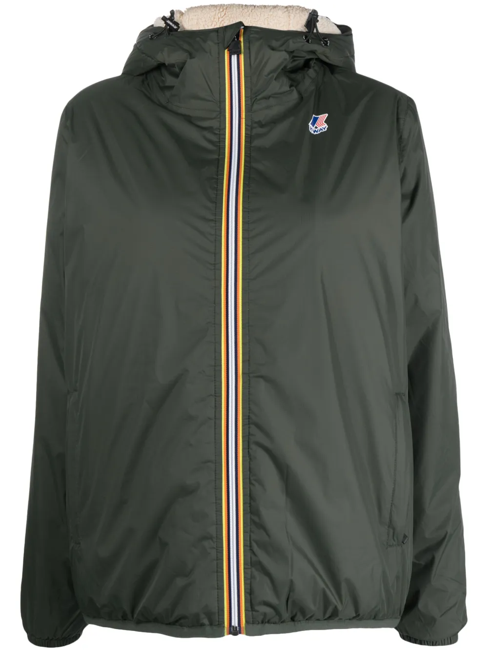K-Way Jack met capuchon Groen