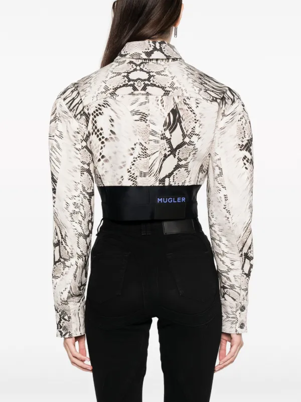 【新品タグ付き】 Mugler Gジャン Sサイズ Black laced corset jumper Mugler - women - MUGLER