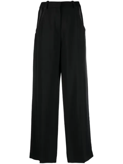 Mugler pantalones anchos con aberturas