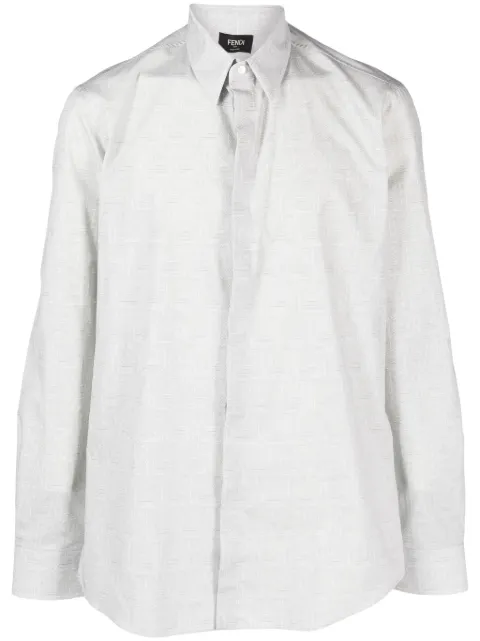 FENDI chemise à motif jacquard