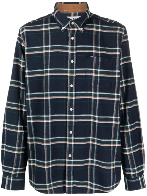 Barbour check-print cotton shirt