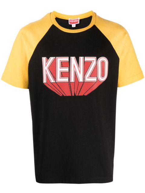 Kenzo logo-print raglan-sleeve T-shirt Men