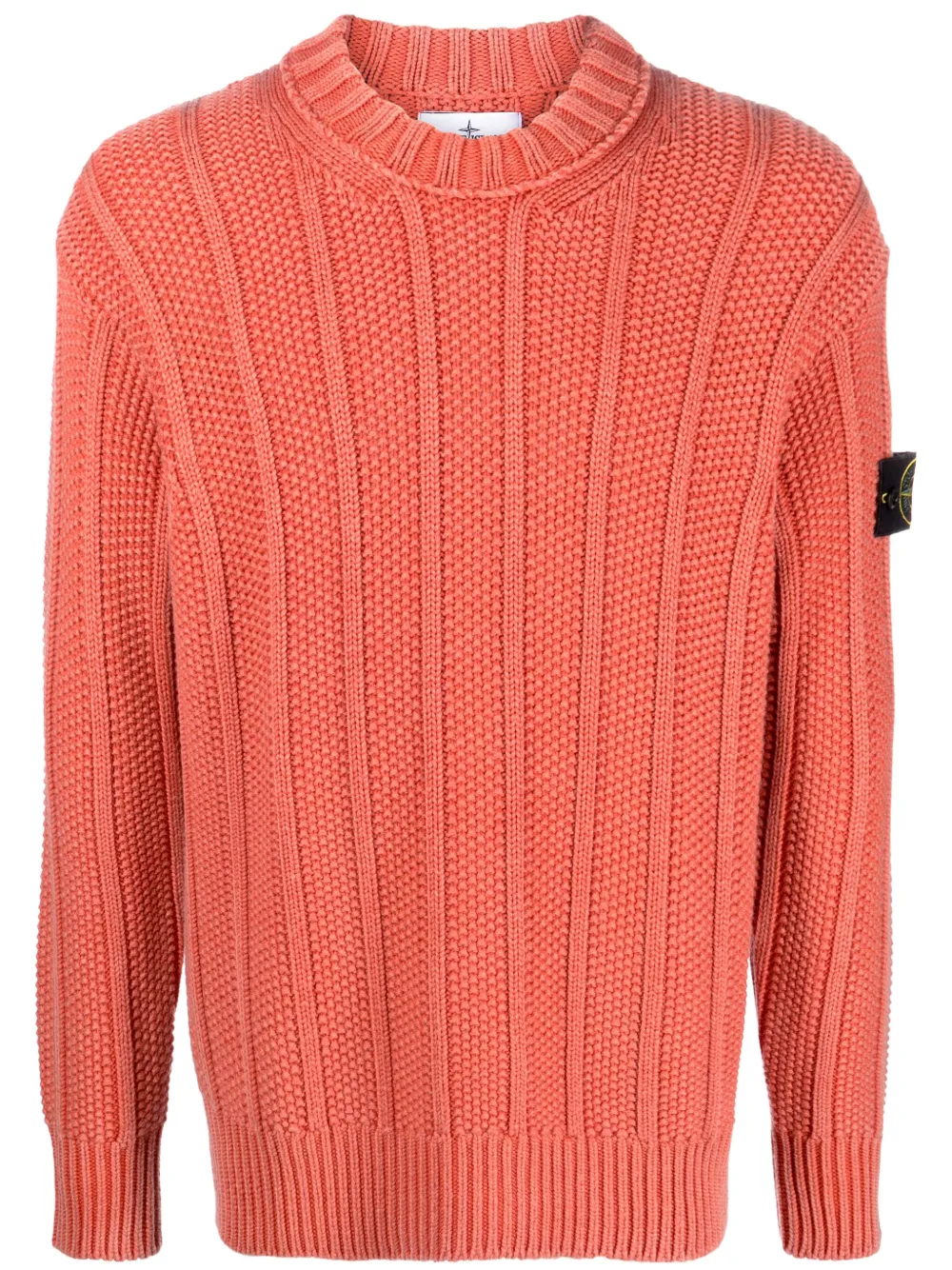 Stone Island Compass-patch striped wool jumper | Smart Closet