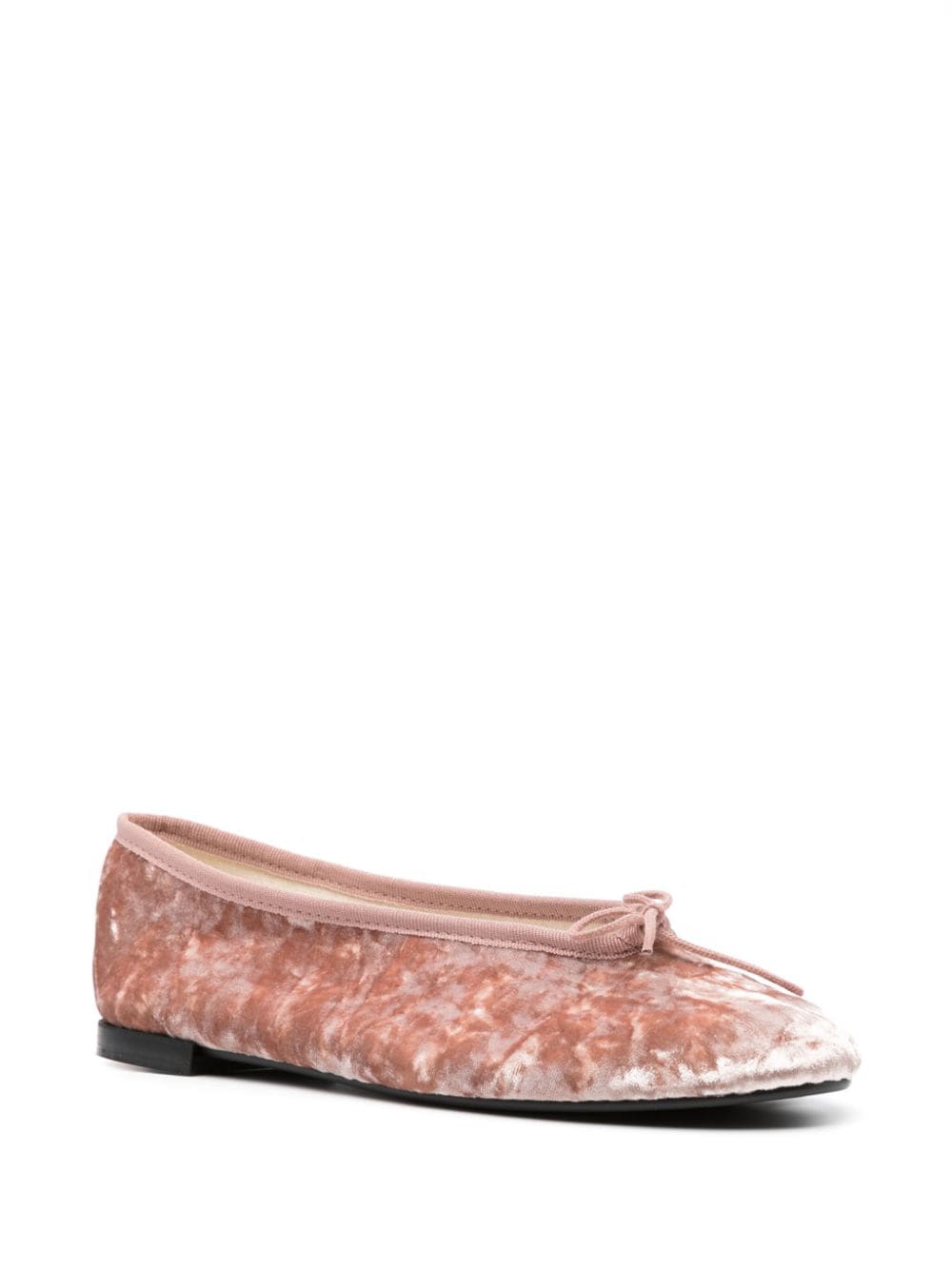 Repetto Fluwelen ballerina's - Roze