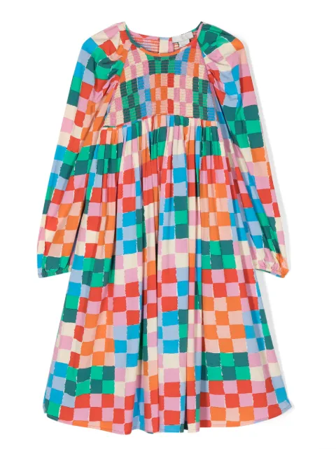 Stella McCartney Kids vestido con motivo de cuadros