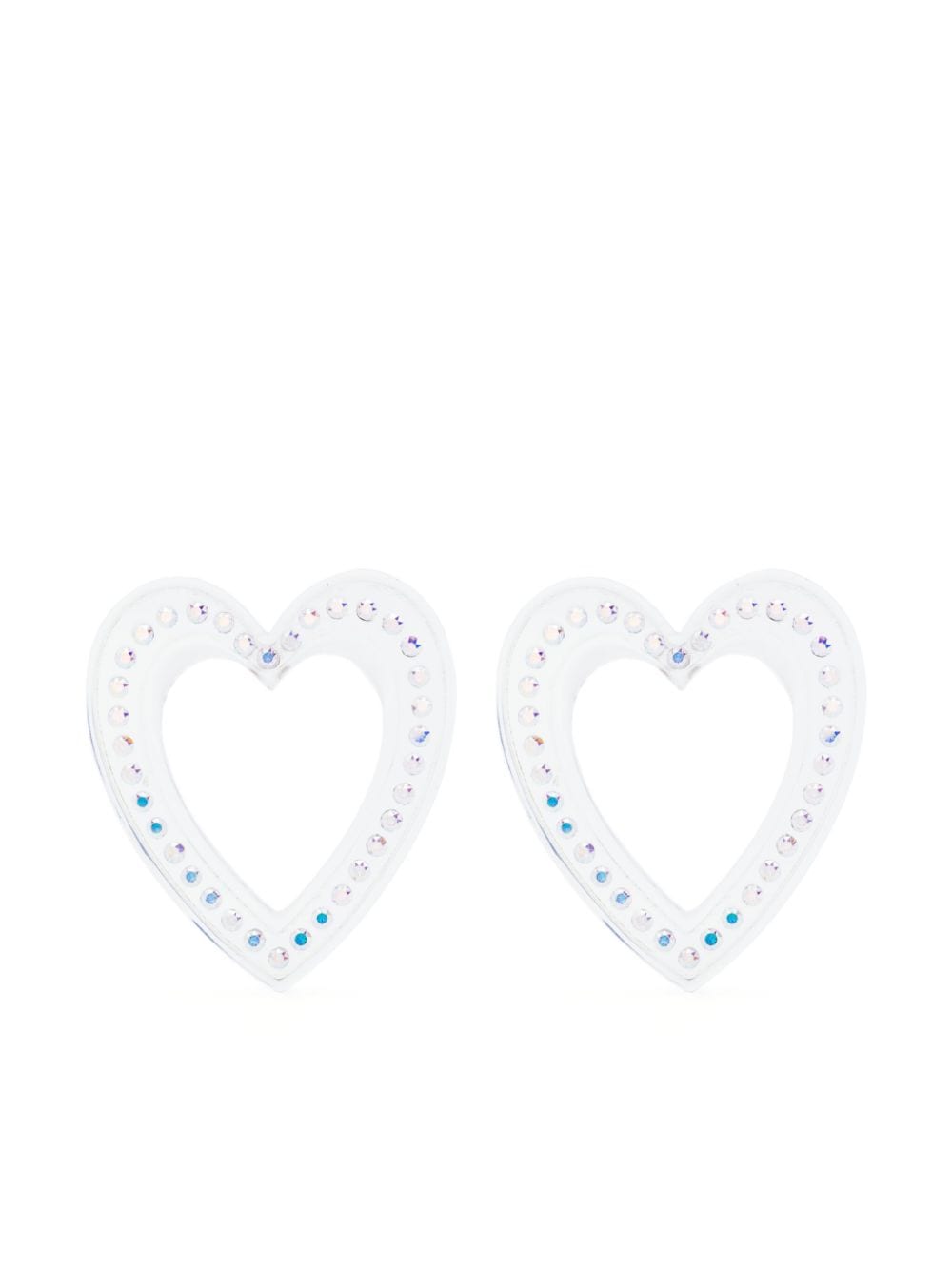 Big Heart crystal-embellished earrings