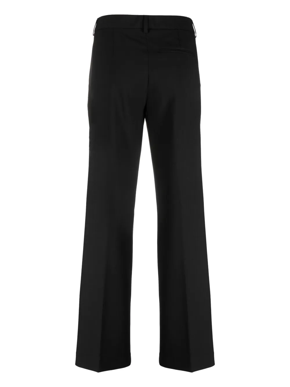 Closed straight-leg tailored trousers - Zwart