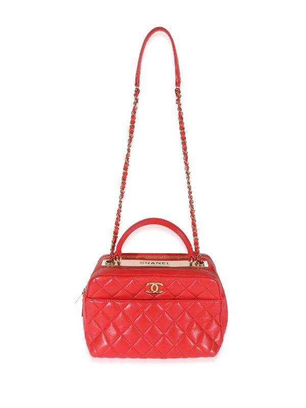 Chanel Pre-owned 2016 Trendy CC Bowling Bag - Red