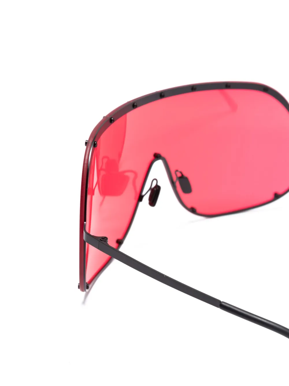  Rick Owens Shield-frame Tinted Sunglasses - Black 