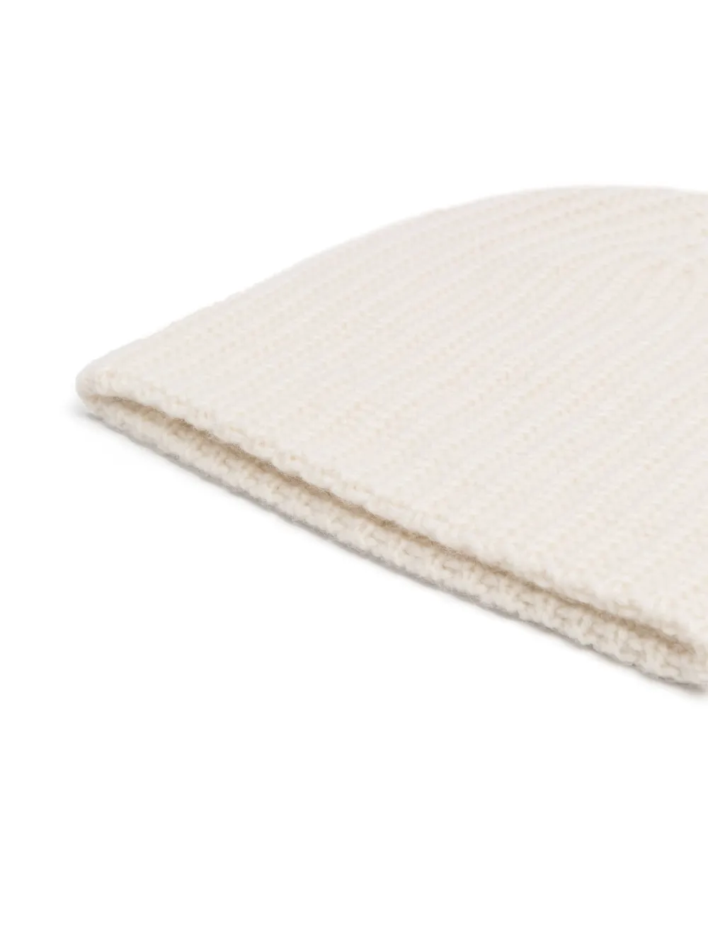 Warm-Me ribbed-knit cashmere beanie - Wit