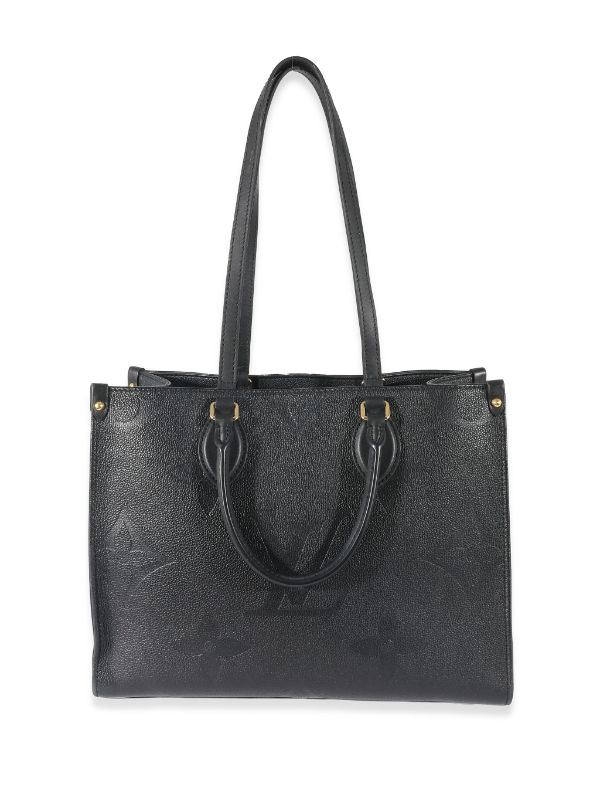 Louis Vuitton Black Onthego MM Tote Bag