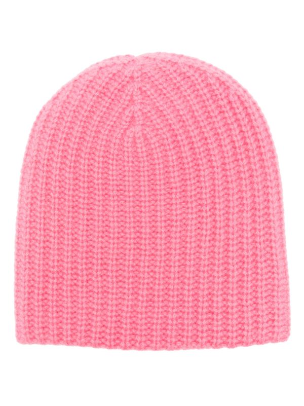 Pink cashmere hot sale beanie