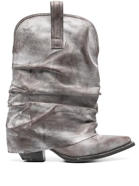 R13 Low Rider distressed cowbody boots