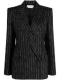 Alexander McQueen striped double-breasted blazer - Black