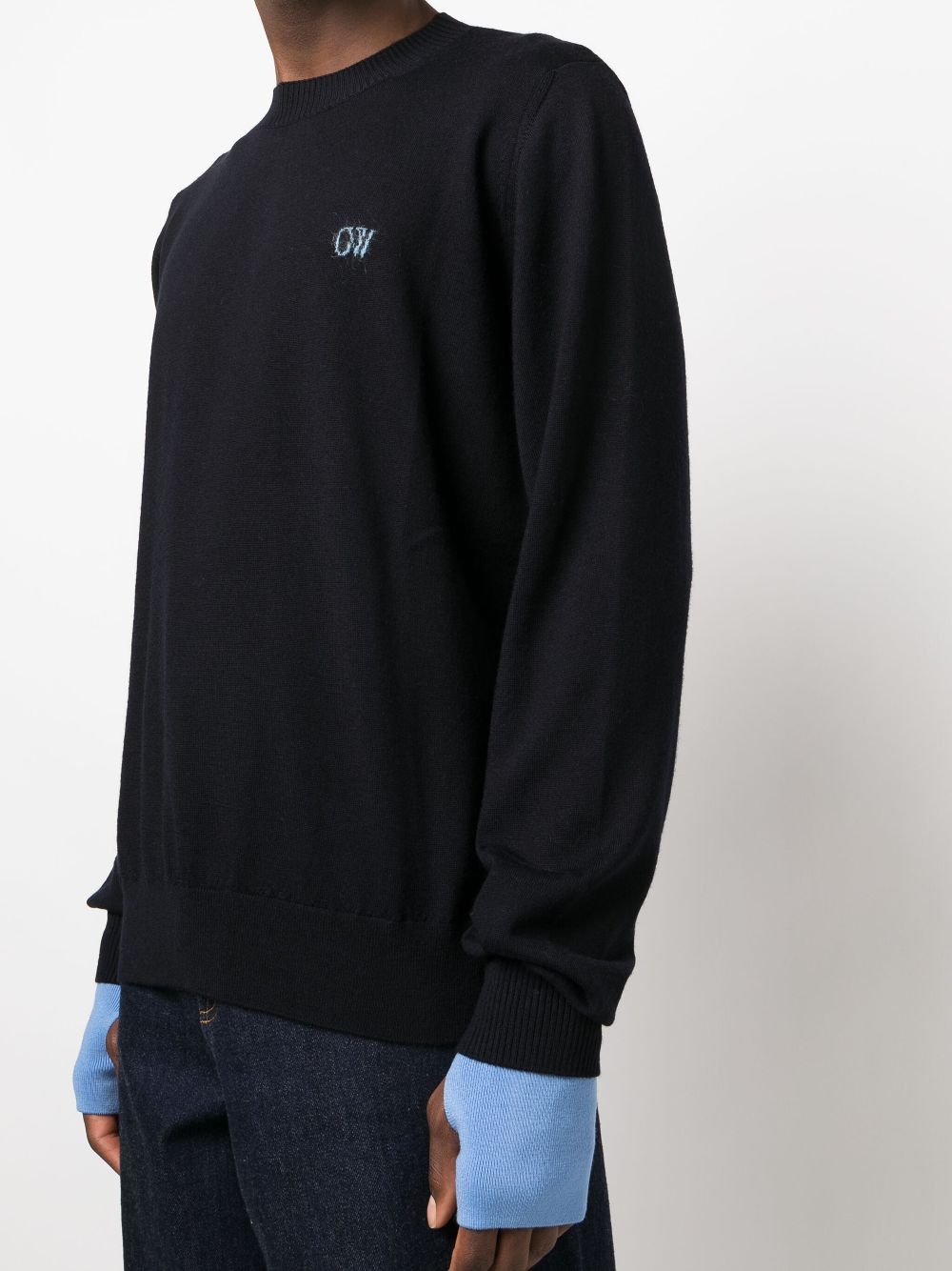 Off-White Ow crew-neck jumper Men