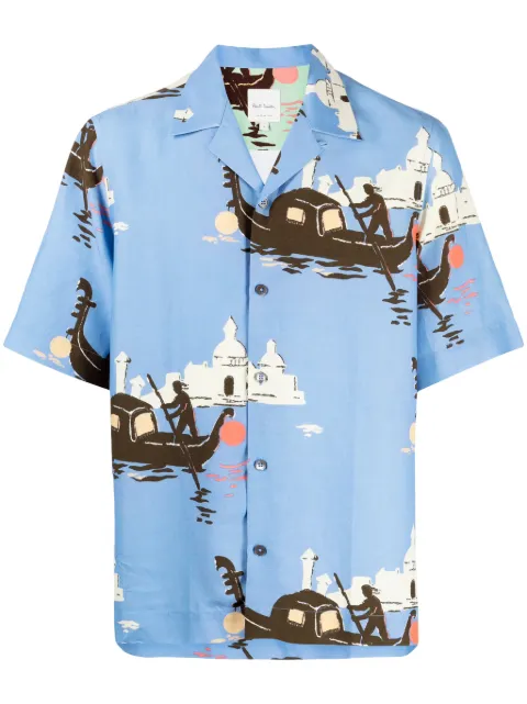 Paul Smith graphic-print short-sleeve shirt
