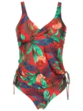 Lygia & Nanny Bruma botanical-print tankini - Red