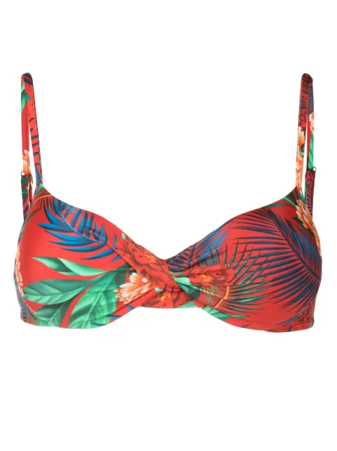 Lygia & Nanny Cassis floral-print bikini top