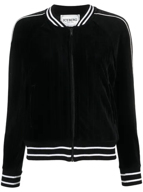 Iceberg velvet long-sleeve cardigan