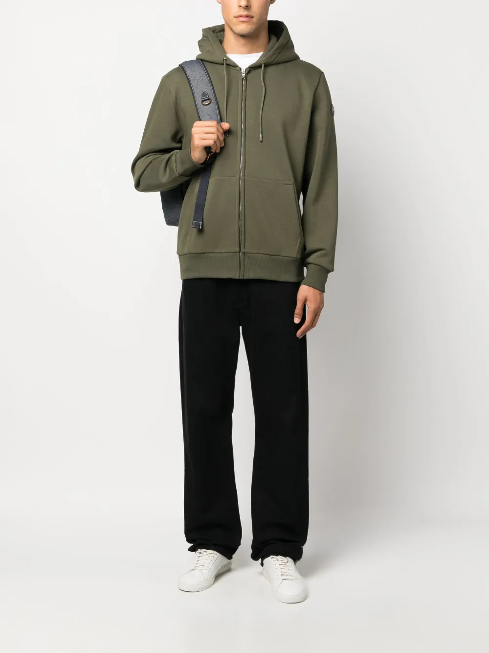 Colmar Hoodie met logopatch - Groen