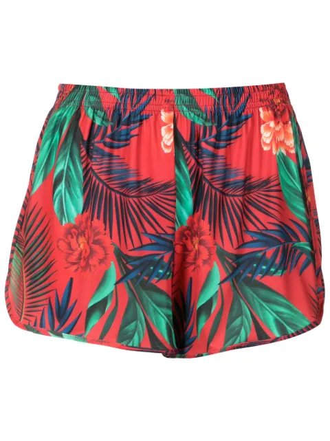 Lygia & Nanny Lee botanical-print mini shorts